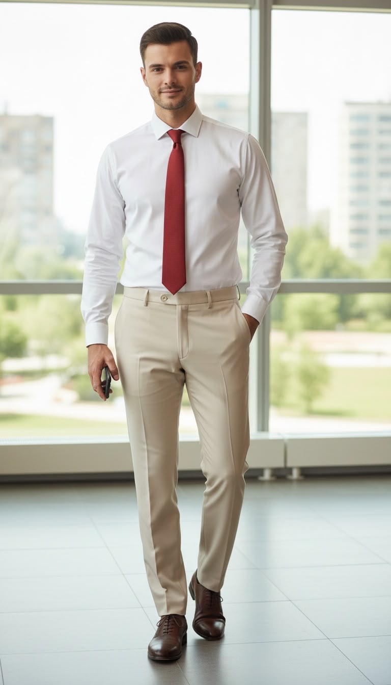 SKYREX RED FORMAL TIE